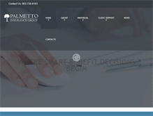 Tablet Screenshot of palmettoinsurancegroup.com